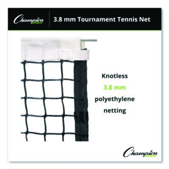 Four-Season Tournament Tennis Net, 42 Ft x 3.5 Ft, 0.13" Dia