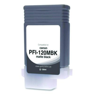 Compatible Matte Black Ink, Replacement For Pfi-120 (2884C001), 130 Ml