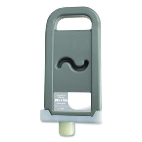 Compatible Photo Gray Ink, Replacement For Pfi-1700 (0782C001Aa), 700 Ml