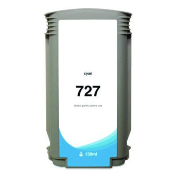 Compatible Cyan Ink, Replacement For 727 (B3P19A), 130 Ml