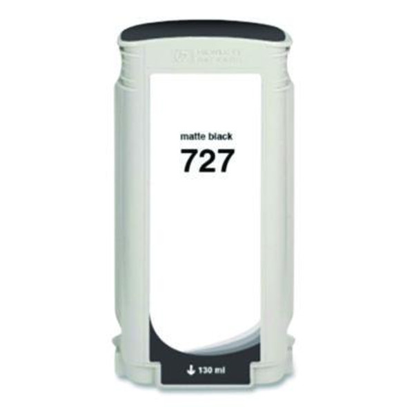 Compatible Matte Black Ink, Replacement For 727 (B3P22A), 130 Ml
