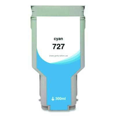Compatible Cyan High-Yield Ink, Replacement For 727Xl (F9J76A), 300 Ml