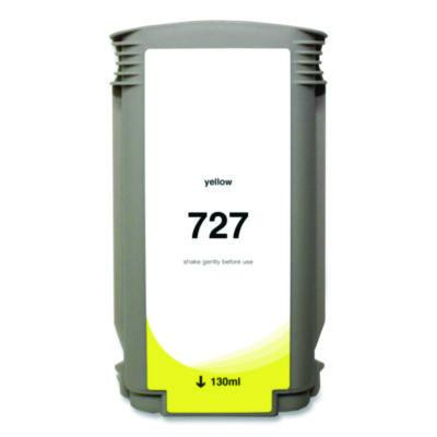 Compatible Yellow Ink, Replacement For 727 (B3P21A), 130 Ml