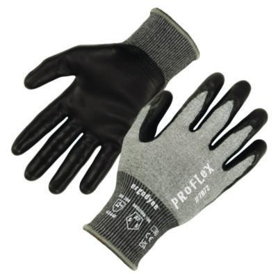 Proflex 7072 Ansi A7 Nitrile-Coated Cr Gloves, En388: 4X44F, 7" Long, X-Small, Gray, Pair