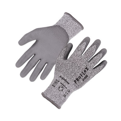 Proflex 7030 Ansi A3 Pu Coated Cr Gloves, En388: 4X42C, 9" Long, X-Large, Gray, Pair