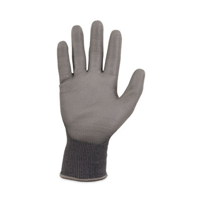 Proflex 7044 Ansi A4 Pu Coated Cr Gloves, En388: 4X42D, 9" Long, Small, Gray, Pair