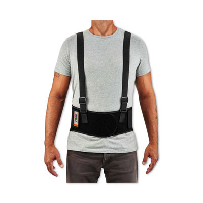 Proflex 1600 Standard Elastic Back Support Brace, X-Small, 20" To 25" Waist, Black