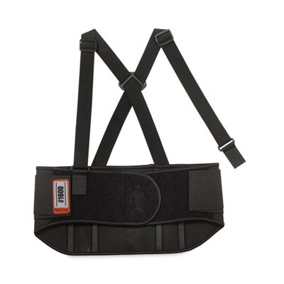 Proflex 1600 Standard Elastic Back Support Brace, 2X-Large, 42" To 46" Waist, Black