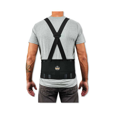 Proflex 1625 Elastic Back Support Brace, X-Large, 38" To 42" Waist, Black