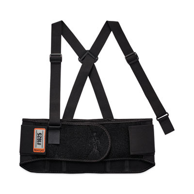 Proflex 1625 Elastic Back Support Brace, X-Large, 38" To 42" Waist, Black