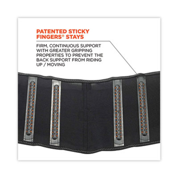 Proflex 1100Sf Standard Spandex Back Support Brace, X-Small, 20" To 25" Waist, Black