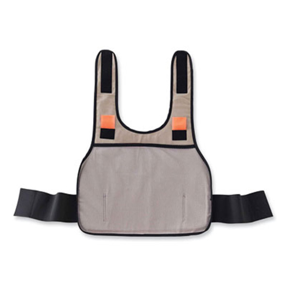 Chill-Its 6235 Standard Phase Change Cooling Vest, Cotton, Small/Medium, Khaki