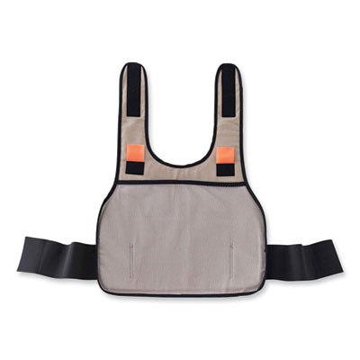 Chill-Its 6235 Standard Phase Change Cooling Vest, Cotton, Small/Medium, Khaki