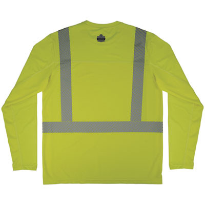 Chill-Its 6688 Type R Class 2 Cooling Hi-Vis Sun Shirt With Uv Protection, 2X-Large, Lime