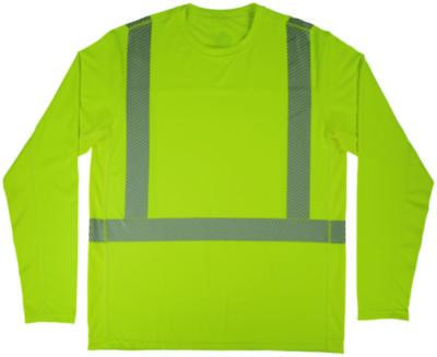 Chill-Its 6688 Type R Class 2 Cooling Hi-Vis Sun Shirt With Uv Protection, 3X-Large, Lime