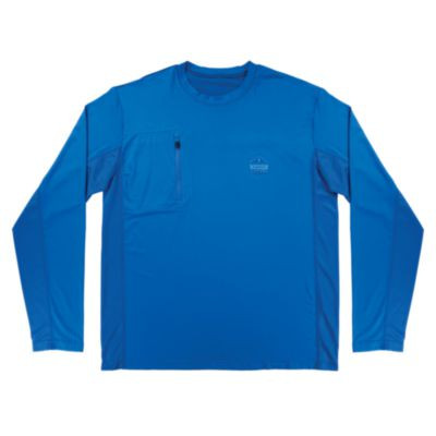 Chill-Its 6689 Cooling Long Sleeve Sun Shirt With Uv Protection, 3X-Large, Blue