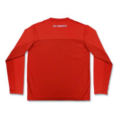 Chill-Its 6689 Cooling Long Sleeve Sun Shirt With Uv Protection, Large, Orange