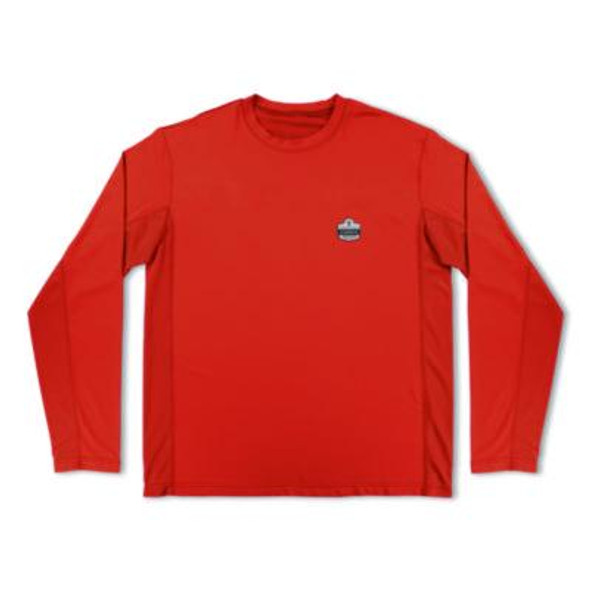 Chill-Its 6689 Cooling Long Sleeve Sun Shirt With Uv Protection, 2X-Large, Orange