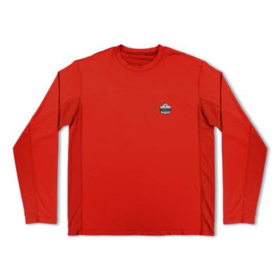 Chill-Its 6689 Cooling Long Sleeve Sun Shirt With Uv Protection, 2X-Large, Orange