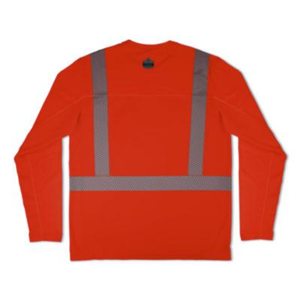Chill-Its 6688 Type R Class 2 Cooling Hi-Vis Sun Shirt With Uv Protection, Small, Orange