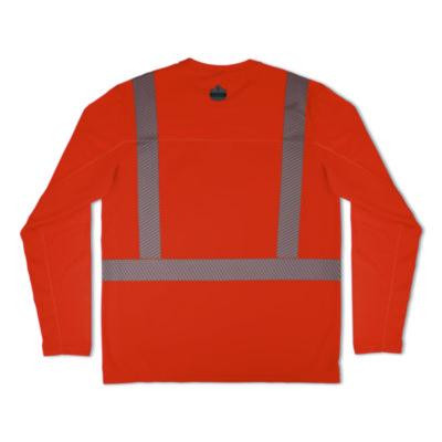 Chill-Its 6688 Type R Class 2 Cooling Hi-Vis Sun Shirt With Uv Protection, Medium, Orange