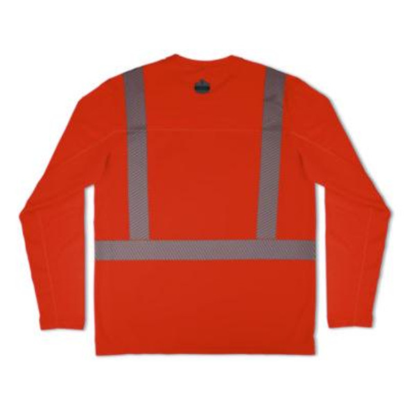 Chill-Its 6688 Type R Class 2 Cooling Hi-Vis Sun Shirt With Uv Protection, X-Large, Orange