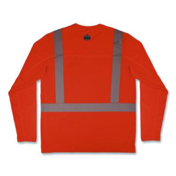 Chill-Its 6688 Type R Class 2 Cooling Hi-Vis Sun Shirt With Uv Protection, 3X-Large, Orange