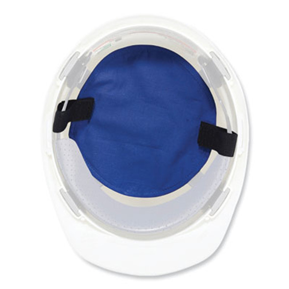 Chill-Its 6715 Hard Hat Cooling Pad - Polymers, 7 x 6.5, Blue