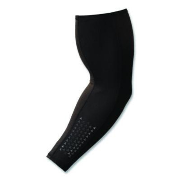 Chill-Its 6691 Cooling Arm Sleeves With Box-Handling Grip, Polyester/Spandex, Large, Black, Pair