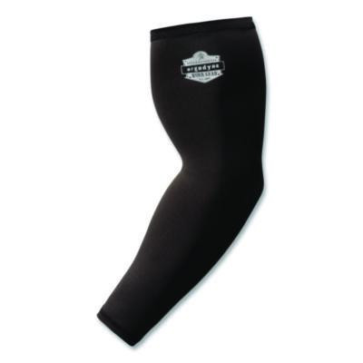 Chill-Its 6691 Cooling Arm Sleeves With Box-Handling Grip, Polyester/Spandex, Large, Black, Pair