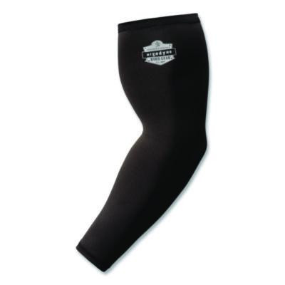 Chill-Its 6691 Cooling Arm Sleeves With Box-Handling Grip, Polyester/Spandex, 2X-Large, Black