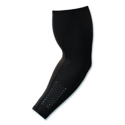 Chill-Its 6691 Cooling Arm Sleeves With Box-Handling Grip, Polyester/Spandex, 2X-Large, Black