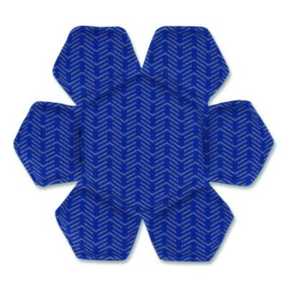 Chill-Its 6612 Hard Hat Cooling Top Pad, 6" Dia, Blue, 3/Pack