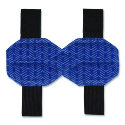 Chill-Its 6613 Hard Hat Cooling Ratchet Pad, 5.5 x 2, Blue, 3/Pack
