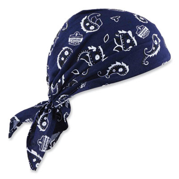 Chill-Its 6710Ct Cooling Pva Tie Bandana Triangle Hat, One Size Fits Most, Navy Western