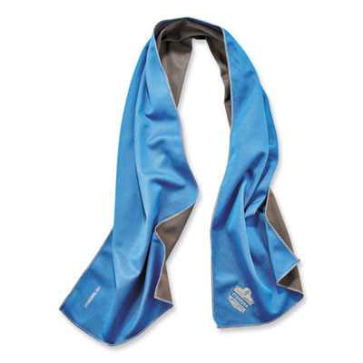 Chill-Its 6602Mf Evaporative Microfiber Cooling Towel, 40.9 x 9.8, One Size Fits Most, Microfiber, Blue