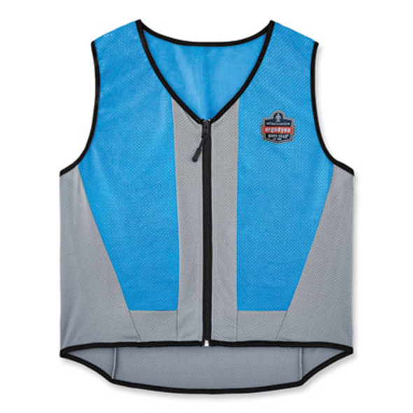 Chill-Its 6667 Wet Evaporative Pva Cooling Vest With Zipper, Pva, 2X-Large, Blue