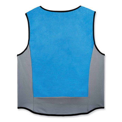 Chill-Its 6667 Wet Evaporative Pva Cooling Vest With Zipper, Pva, 2X-Large, Blue