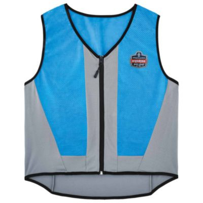 Chill-Its 6667 Wet Evaporative Pva Cooling Vest With Zipper, Pva, 5X-Large, Blue