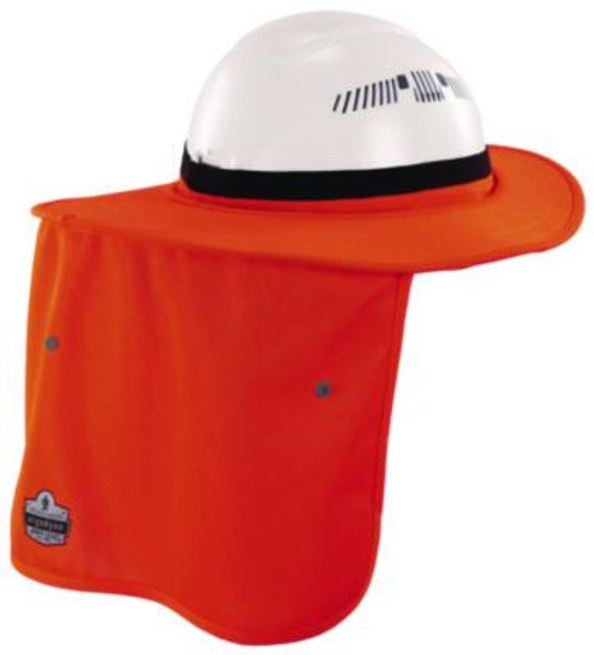 Chill-Its 6661 Universal Hard Hat Brim With Neck Shade, Orange