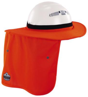 Chill-Its 6661 Universal Hard Hat Brim With Neck Shade, Orange