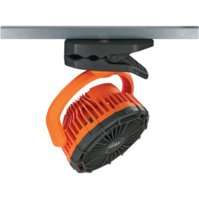Chill-Its 6090 Rechargeable Portable Jobsite Fan, 9.5", 2 Speeds, Orange/Black