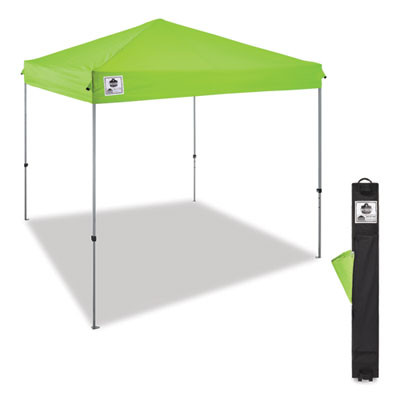 Shax 6010 Lightweight Pop-Up Tent, Single Skin, 10 Ft x 10 Ft, Polyester/Steel, Lime