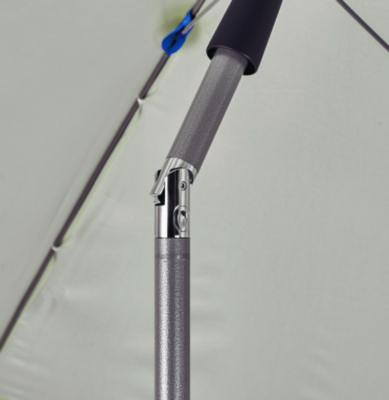 Shax 6100 Lightweight Work Umbrella, 90" Span, 92" Long, Blue Canopy