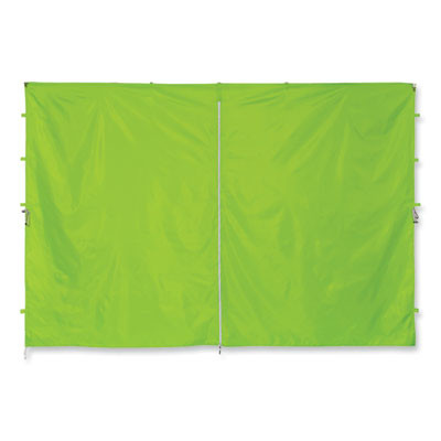 Shax 6096 Pop-Up Tent Sidewall With Zipper, Single Skin, 10 Ft x 10 Ft, Polyester, Lime