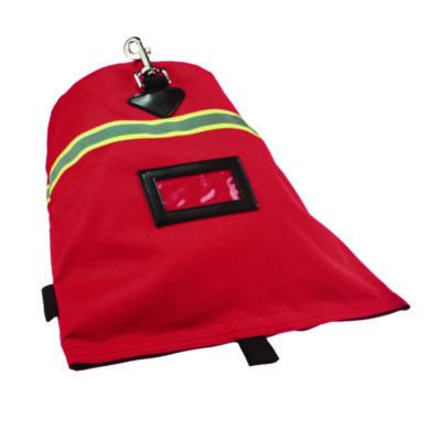 Arsenal 5082 Scba Mask Bag With Hook-And-Loop Closure, Fleece Lining, 8.5 x 8.5 x 14, Red