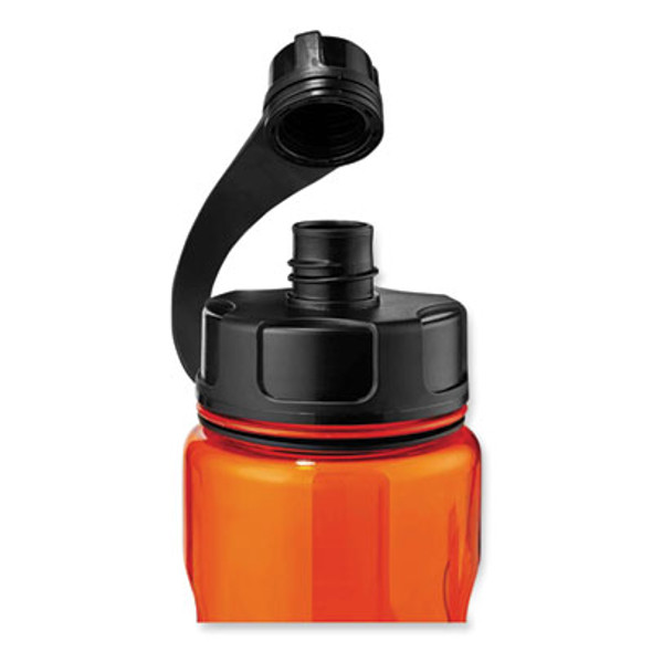Chill-Its 5151 Plastic Wide Mouth Water Bottle, 34 Oz, Orange