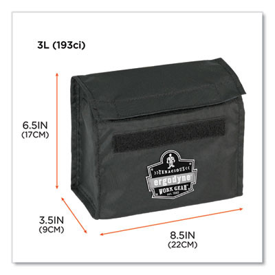 Arsenal 5180 Half Mask Respirator Waist Pack, 8.5 x 3.5 x 6.5, Black