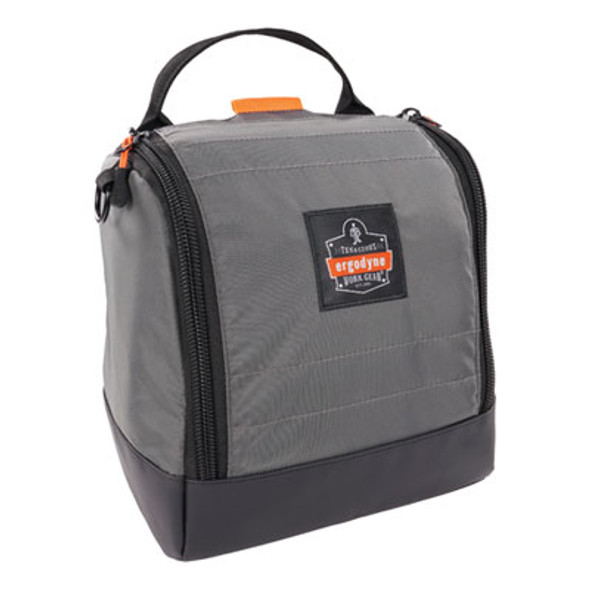 Arsenal 5185 Full Respirator Bag With Zipper Magnetic Closure, 5.5 x 9.5 x 9.5, Gray