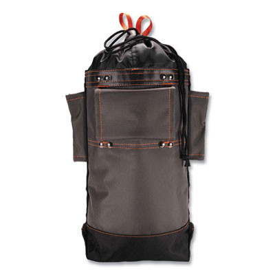 Arsenal 5928 Topped Bolt Bag Tool Pouch, Tall, 5 x 10 x 13, Ballistic Polyester, Black/Gray